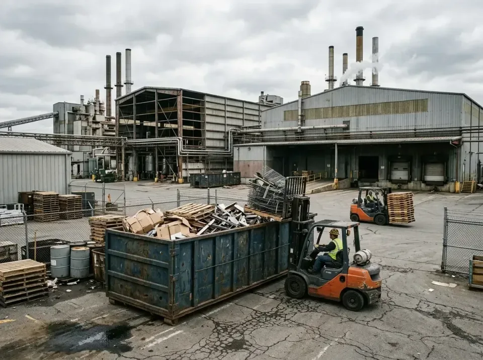 industrial-factory-scrap-conta-003 — frequently asked questions, Cheap Roll-off Dumpster Rentals in Creve Coeur, MO